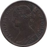 1866 FARTHING ( EF ) - Farthing - Cambridgeshire Coins