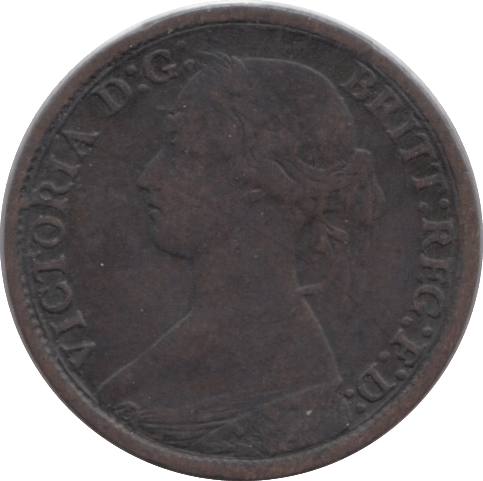 1866 FARTHING ( FINE ) - Farthing - Cambridgeshire Coins