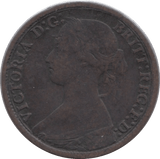 1866 FARTHING ( FINE ) - Farthing - Cambridgeshire Coins