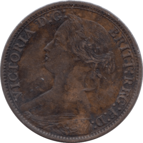 1866 FARTHING ( FINE ) - Farthing - Cambridgeshire Coins