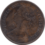 1866 FARTHING ( FINE ) - Farthing - Cambridgeshire Coins