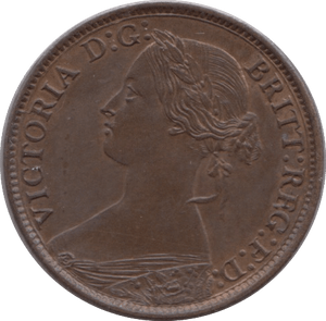 1866 FARTHING ( UNC ) - Farthing - Cambridgeshire Coins