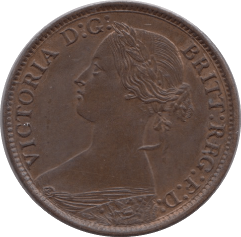 1866 FARTHING ( UNC ) - Farthing - Cambridgeshire Coins