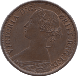 1866 FARTHING ( UNC ) - Farthing - Cambridgeshire Coins