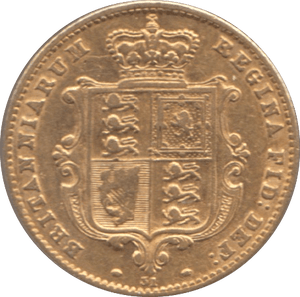 1866 GOLD HALF SOVEREIGN ( GVF ) DIE 51 - HALF SOVEREIGN - Cambridgeshire Coins