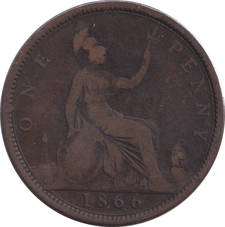 1866 PENNY ( FINE ) - PENNY - Cambridgeshire Coins