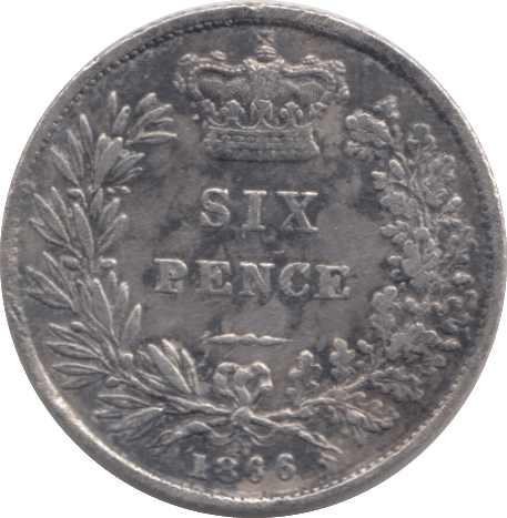 1866 SIXPENCE ( VF ) - Sixpence - Cambridgeshire Coins