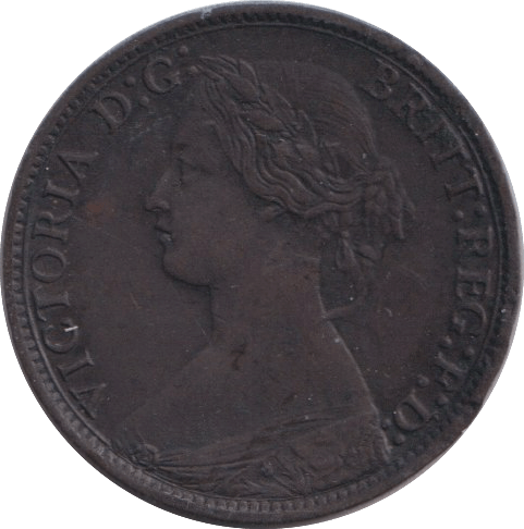 1867 FARTHING ( EF ) - FARTHING - Cambridgeshire Coins