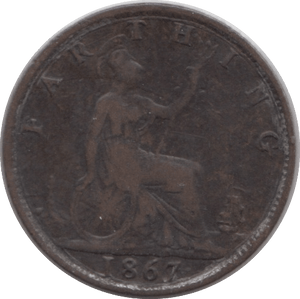 1867 FARTHING ( GF ) - Farthing - Cambridgeshire Coins