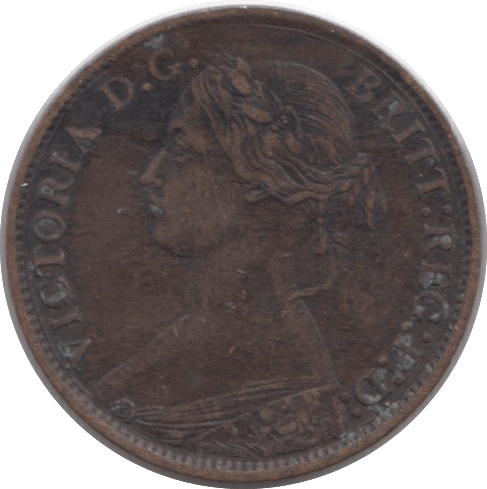 1868 FARTHING ( VF ) - Farthing - Cambridgeshire Coins