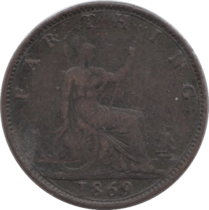 1869 FARTHING ( GF ) - Farthing - Cambridgeshire Coins