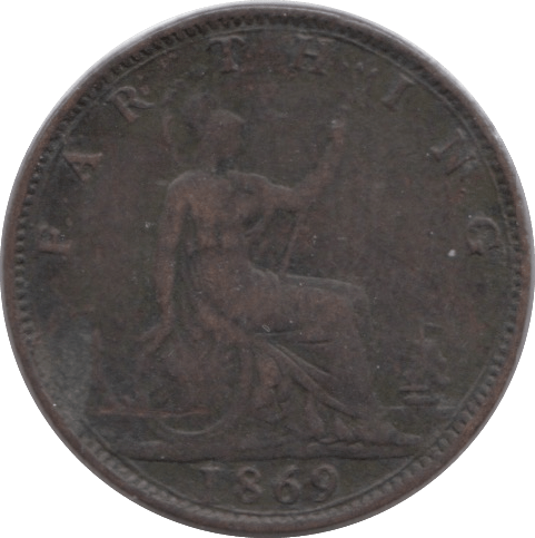 1869 FARTHING ( GF ) - Farthing - Cambridgeshire Coins