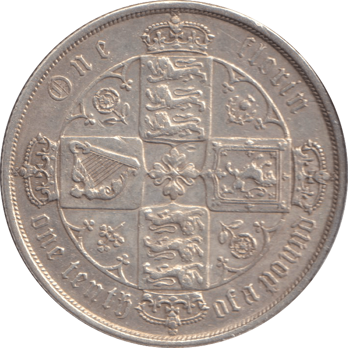 1869 FLORIN ( GVF ) DIE 9 - FLORIN - Cambridgeshire Coins