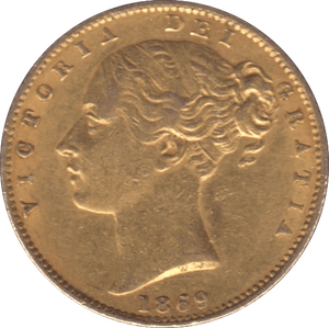 1869 GOLD SOVEREIGN ( GVF ) DIE 33 - SOVEREIGN - Cambridgeshire Coins