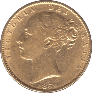 1869 GOLD SOVEREIGN ( GVF ) DIE 41 - SOVEREIGN - Cambridgeshire Coins