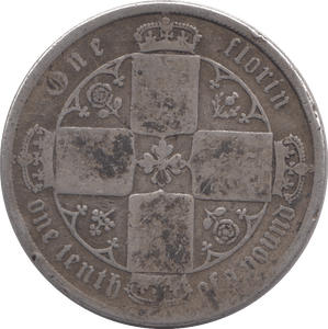 1870 FLORIN ( FINE ) - FLORIN - Cambridgeshire Coins