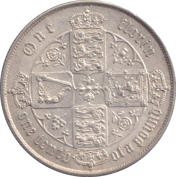 1871 FLORIN ( AUNC ) DIE 42 - FLORIN - Cambridgeshire Coins