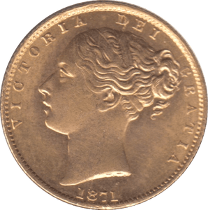 1871 GOLD SOVEREIGN ( AUNC ) DIE 28 - SOVEREIGN - Cambridgeshire Coins