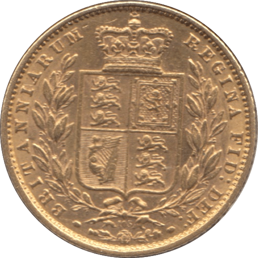 1871 GOLD SOVEREIGN ( EF ) DIE 105 - SOVEREIGN - Cambridgeshire Coins