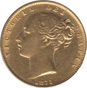 1871 GOLD SOVEREIGN ( EF ) DIE 105 - SOVEREIGN - Cambridgeshire Coins