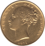 1871 GOLD SOVEREIGN ( EF ) DIE 105 - SOVEREIGN - Cambridgeshire Coins