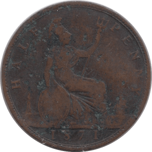 1871 HALFPENNY ( FINE ) - Halfpenny - Cambridgeshire Coins