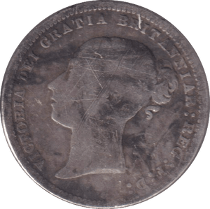 1871 SIXPENCE ( NF ) - WORLD COINS - Cambridgeshire Coins