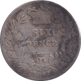 1871 SIXPENCE ( NF ) - WORLD COINS - Cambridgeshire Coins