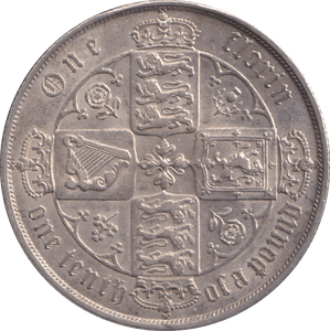 1872 FLORIN ( EF ) DIE 105 - FLORIN - Cambridgeshire Coins