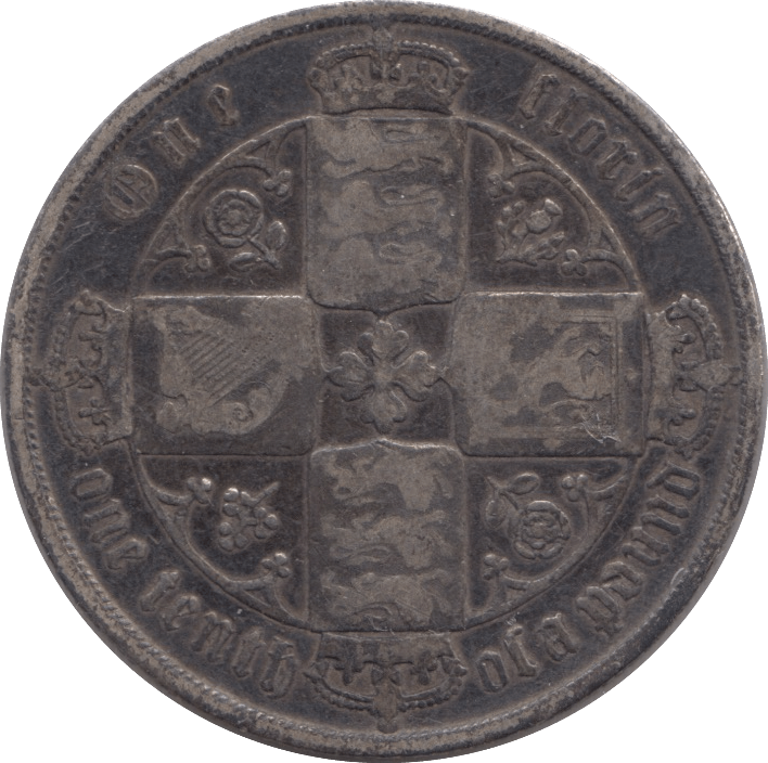 1872 FLORIN ( FINE ) DIE 46 - FLORIN - Cambridgeshire Coins