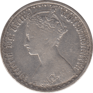 1872 FLORIN ( FINE ) - FLORIN - Cambridgeshire Coins