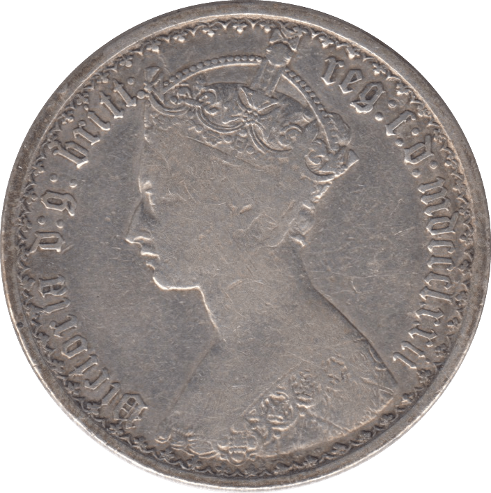 1872 FLORIN ( FINE ) - FLORIN - Cambridgeshire Coins