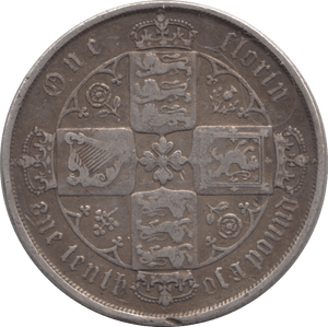 1872 FLORIN ( GF ) - FLORIN - Cambridgeshire Coins