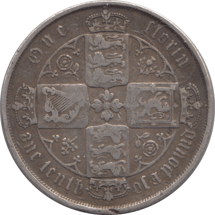 1872 FLORIN ( GF ) - FLORIN - Cambridgeshire Coins