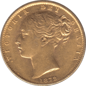 1872 GOLD SOVEREIGN ( EF ) DIE 53 - SOVEREIGN - Cambridgeshire Coins