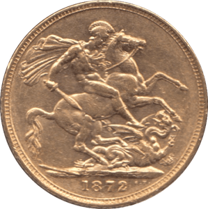 1872 GOLD SOVEREIGN ( EF ) - SOVEREIGN - Cambridgeshire Coins