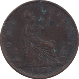 1872 PENNY ( VF ) - PENNY - Cambridgeshire Coins