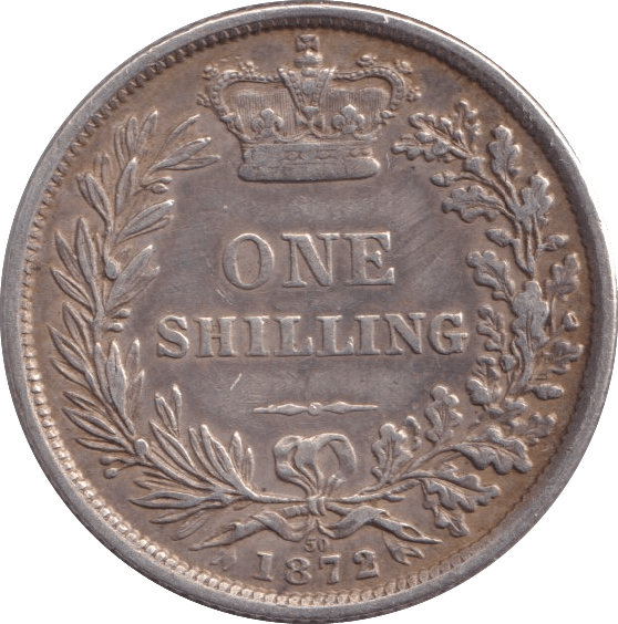 1872 SHILLING ( GVF ) DIE 50 - SHILLING - Cambridgeshire Coins