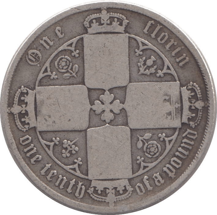 1873 FLORIN ( NF ) DIE 153 - FLORIN - Cambridgeshire Coins