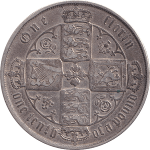 1873 FLORIN ( VF ) DIE 4 - FLORIN - Cambridgeshire Coins