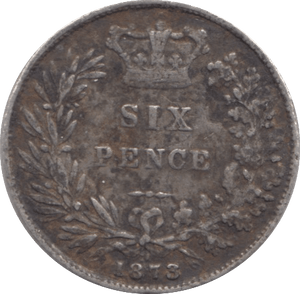 1873 SIXPENCE ( FINE ) - SIXPENCE - Cambridgeshire Coins