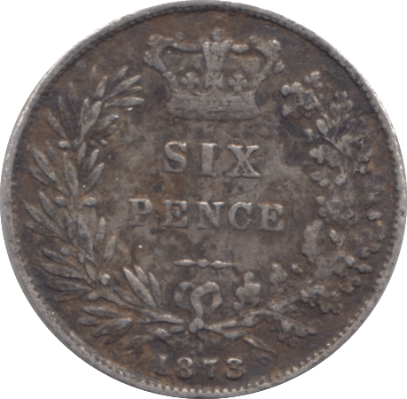 1873 SIXPENCE ( FINE ) - SIXPENCE - Cambridgeshire Coins