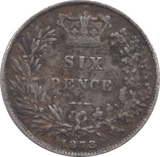 1873 SIXPENCE ( FINE ) - SIXPENCE - Cambridgeshire Coins