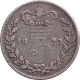 1873 THREEPENCE ( GF ) - THREEPENCE - Cambridgeshire Coins