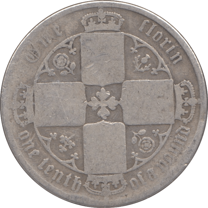 1874 FLORIN ( FAIR ) DIE 10 - FLORIN - Cambridgeshire Coins