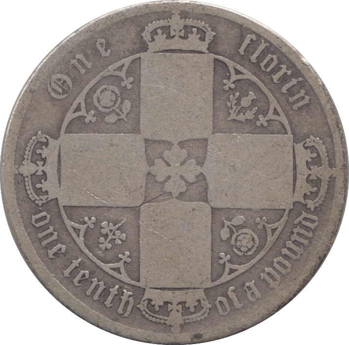 1874 FLORIN ( FAIR ) DIE 33 - FLORIN - Cambridgeshire Coins