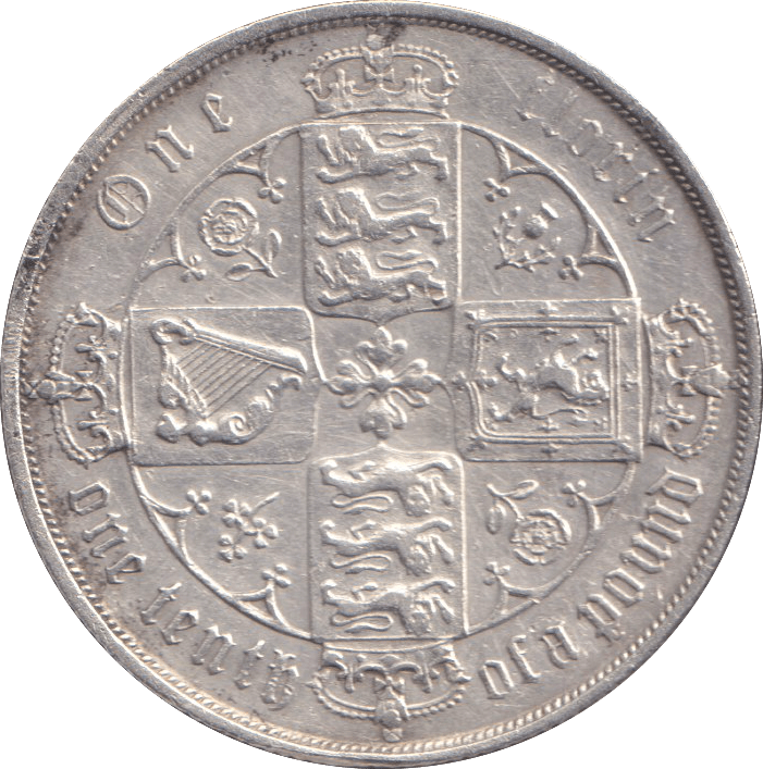 1874 FLORIN ( GVF ) DIE 14 - FLORIN - Cambridgeshire Coins