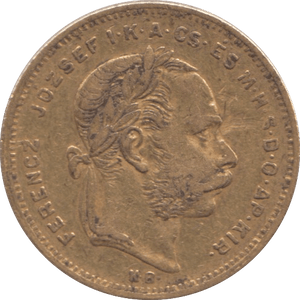 1874 GOLD 20 FRANCS HUNGARY - Gold World Coins - Cambridgeshire Coins