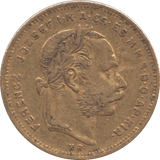 1874 GOLD 20 FRANCS HUNGARY - Gold World Coins - Cambridgeshire Coins