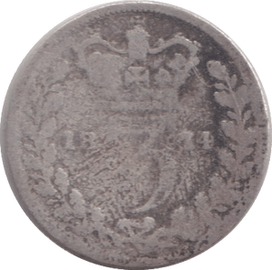 1874 THREEPENCE ( FAIR ) - WORLD COINS - Cambridgeshire Coins